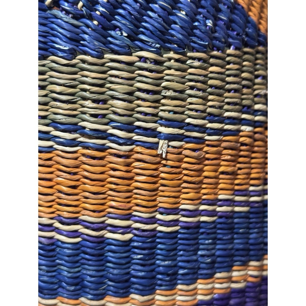 African Bolga Basket U Shopper Tote Basket - Picture 5 of 16